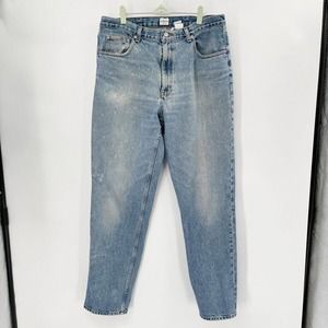 Calvin Klein Vintage Easy Fit Tapered Jeans Sz 36 Men's Blue Stonewash Pockets